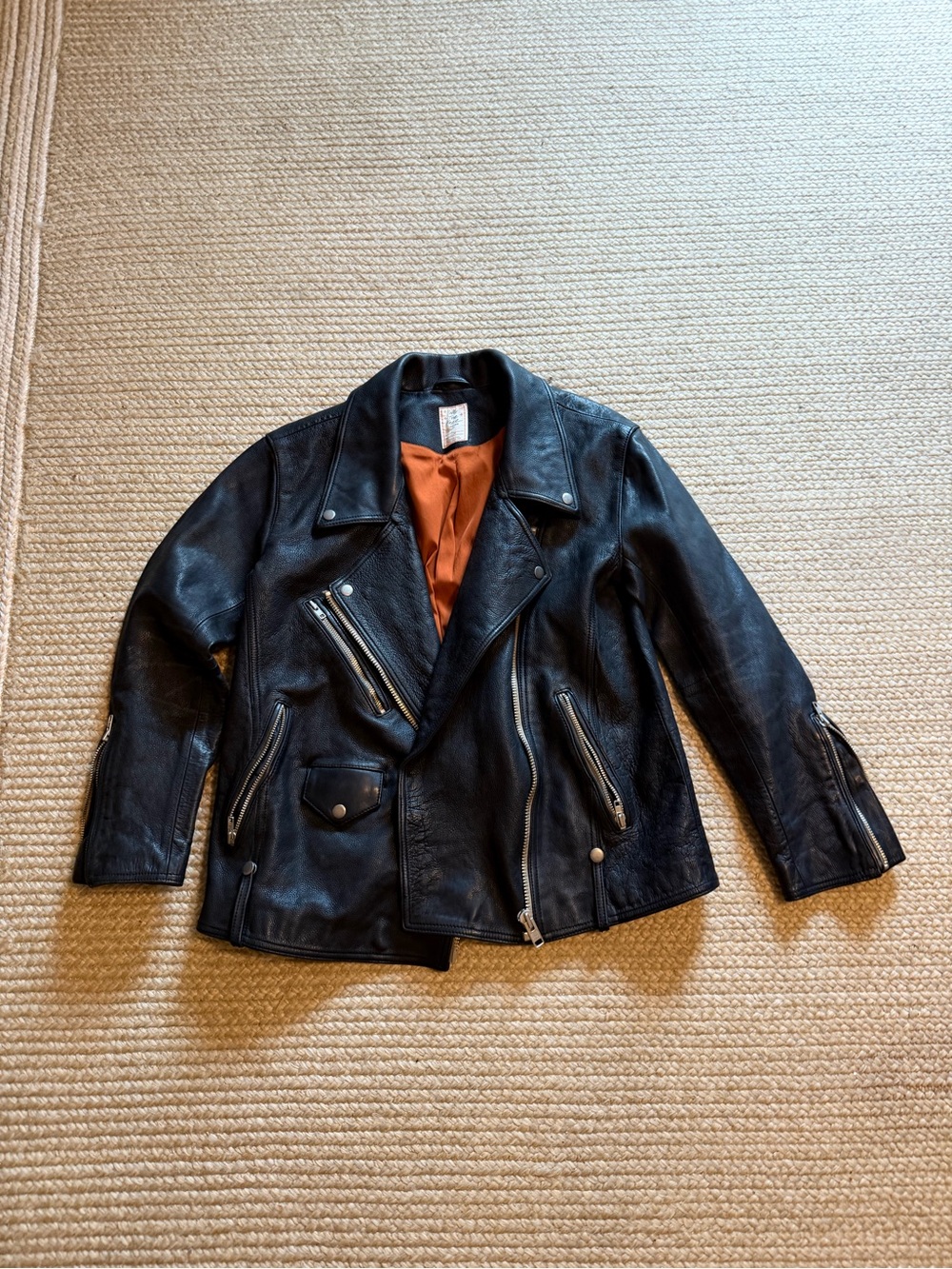 Free People M 100% Leather Jacket - Picture 1 of 3